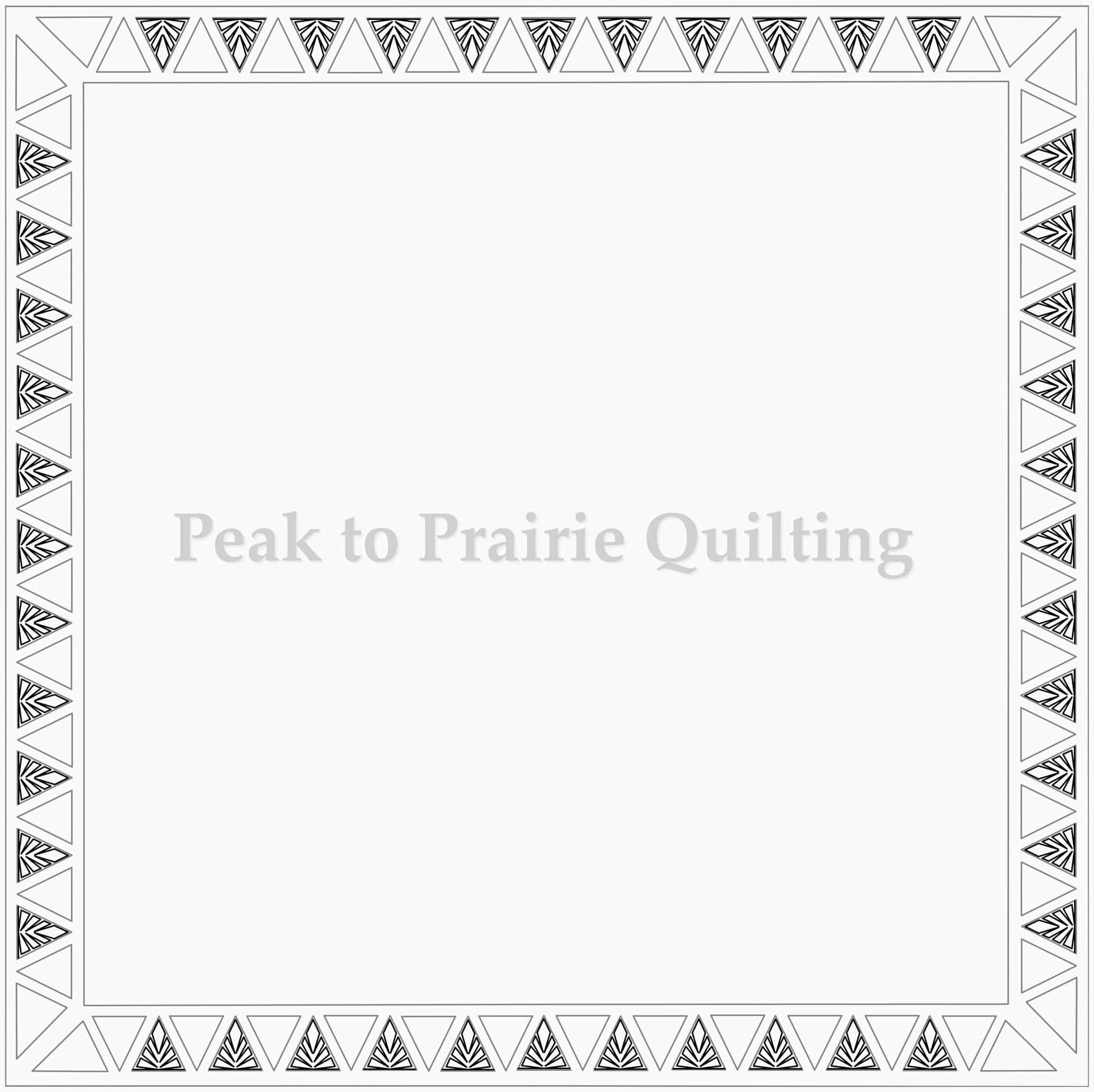 Floating Triangle Border - Border 2 P2P - Peak to Prairie Quilting